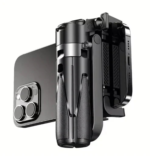 Mini Grip Quadripod with Bluetooth Remote – Portable Tripod Stand for Phone & Vlogging 📸